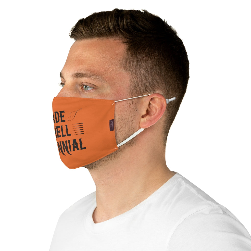 Millennial Fabric Face Mask (Spiced Orange)