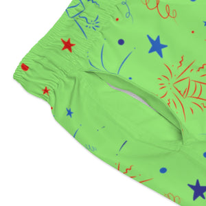 Men's Firecracker Fresh Green Swimming Trunks