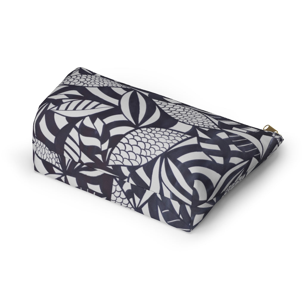 Slate Tropical Minimalist Accessory Pouch