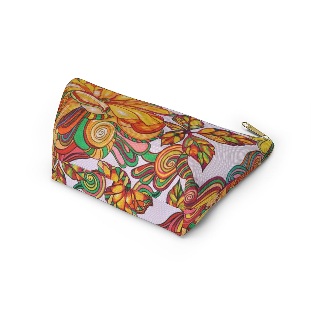 Artsy Floral Accessory Pouch