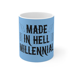 Millennial Sky Blue Ceramic Mug 11oz