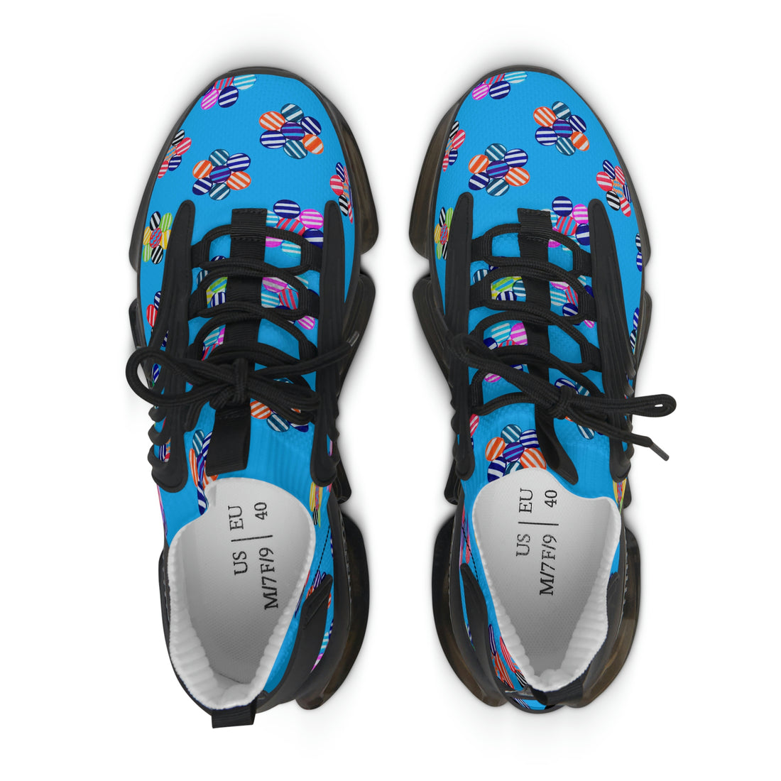 Aqua Candy Floral Printed OTT Women's Mesh Knit Sneakers