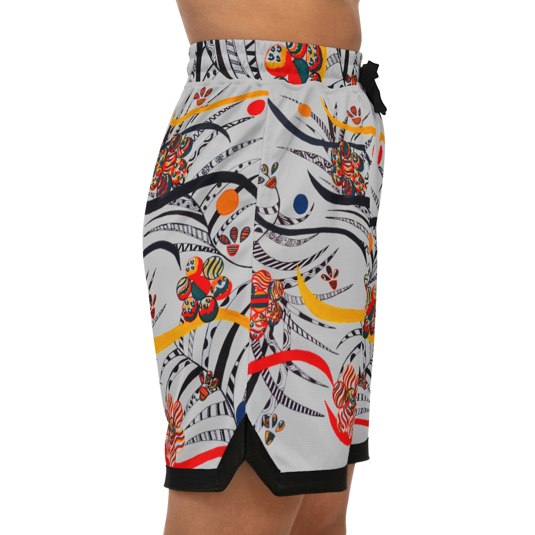 Slate Wilderness Basketball Rib Shorts (AOP)