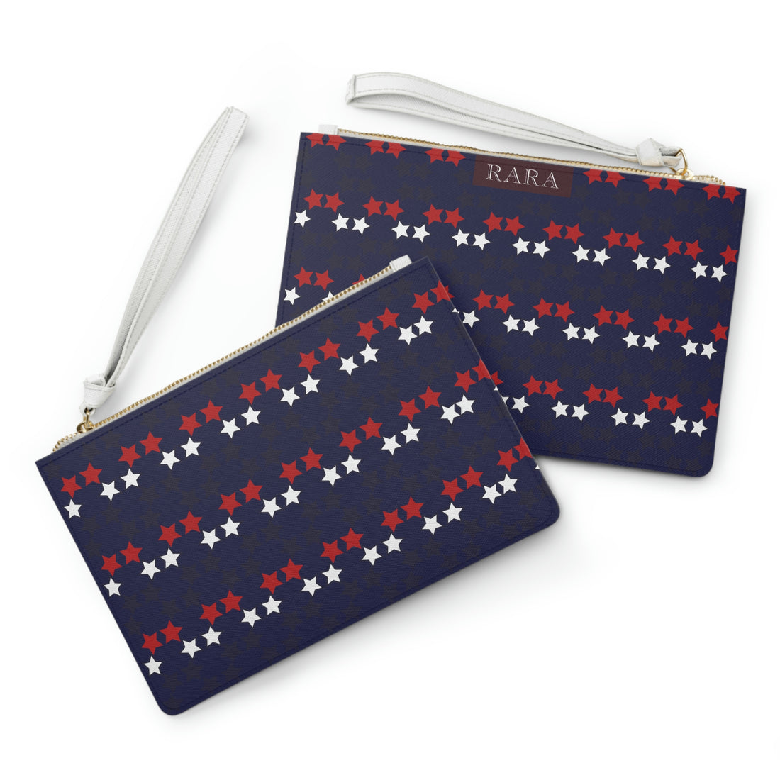 Ink Star Print Clutch Bag