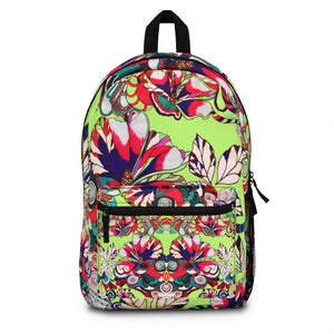 Lime Artsy Floral Pop Backpack