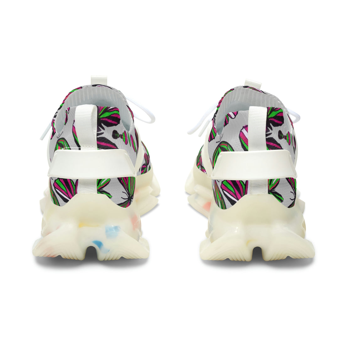 Slate Butterfly Printed OTT Women's Mesh Knit Sneakers