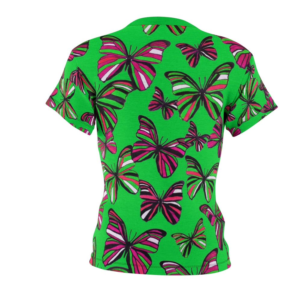 Butterflies AOP Lawn Green T-shirt