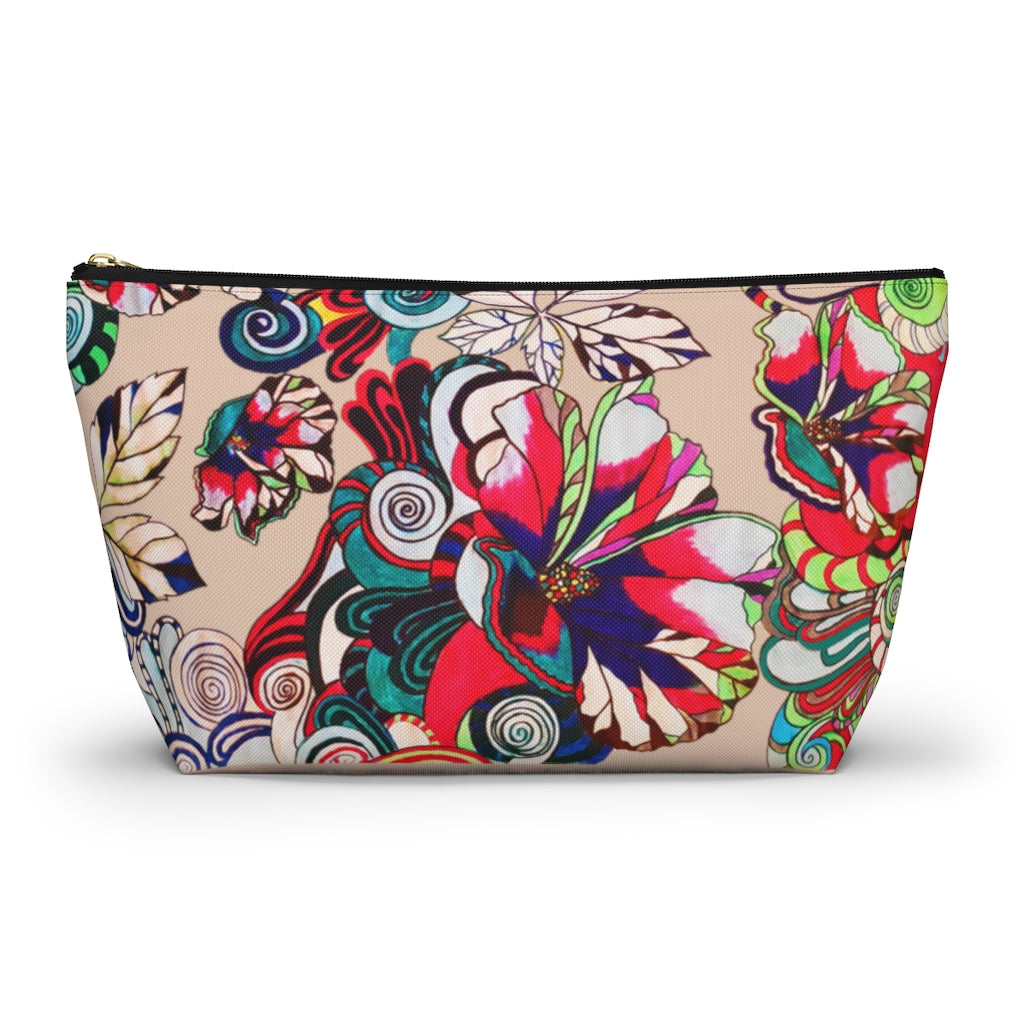 Floral Pop Nude Accessory Pouch
