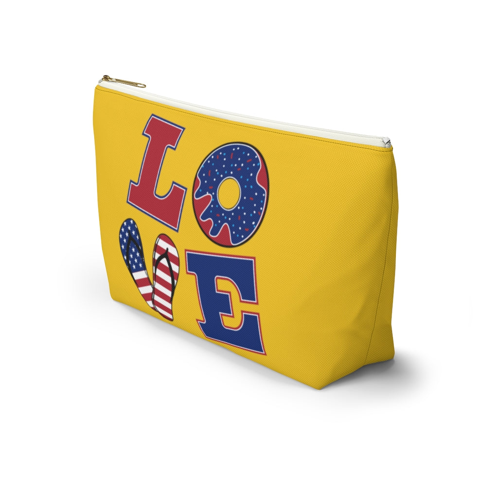 Love Yellow Accessory Pouch