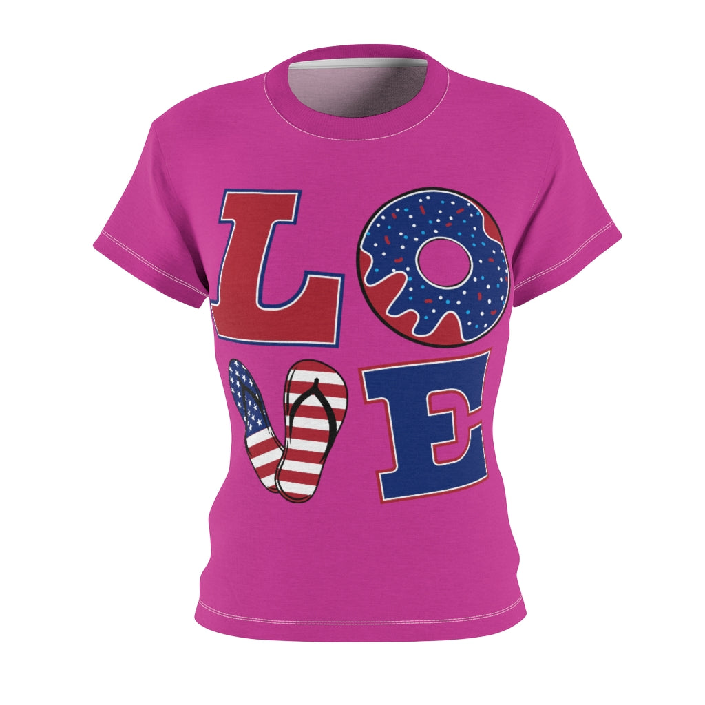 L.O.V.E. 'merica Magenta T-Shirt