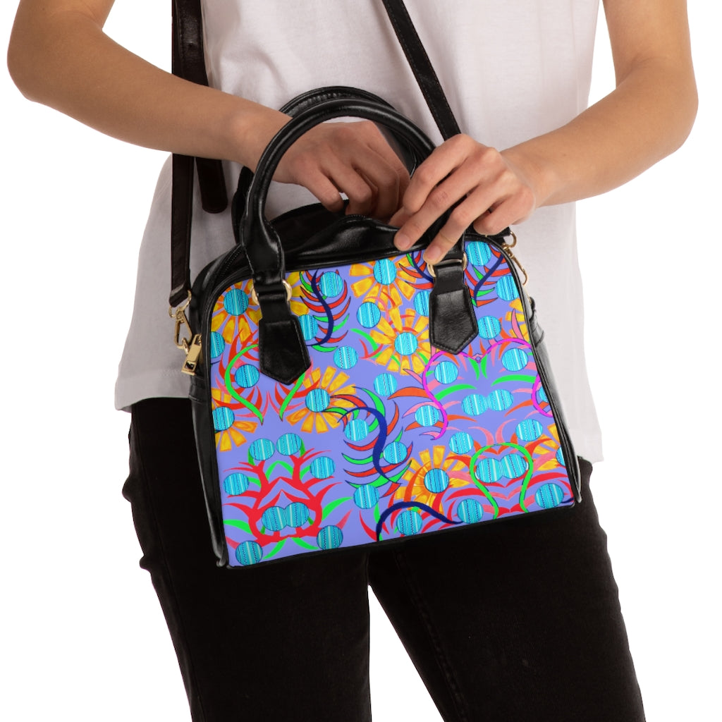 very peri sunflower handbag