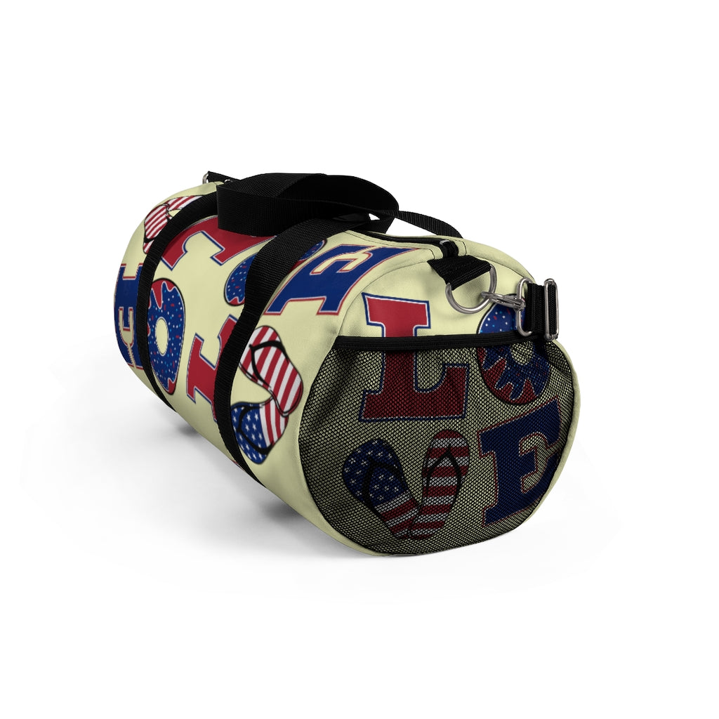 American Love Cream Duffel Bag