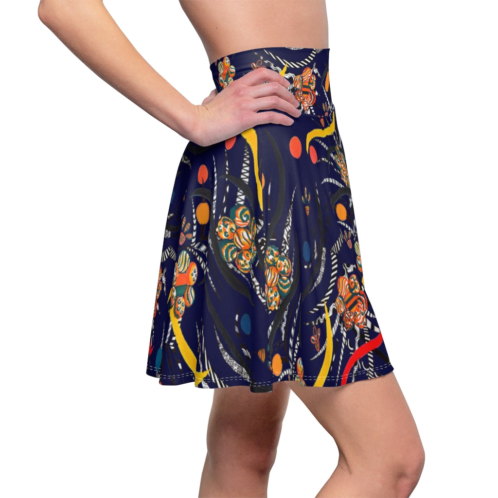 Ink Wilderness Skater Skirt