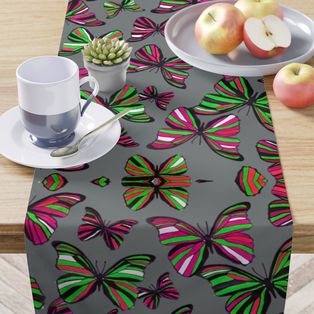 Butterflies Ash Table Runner