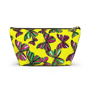 Butterflies Yellow Accessory Pouch