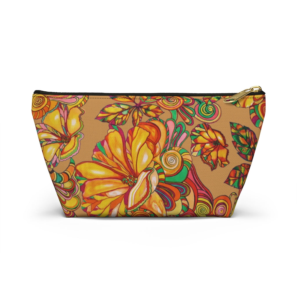 Tussock Artsy Floral Accessory Pouch