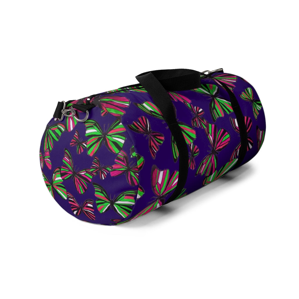 Butterflies Violet Duffel Bag