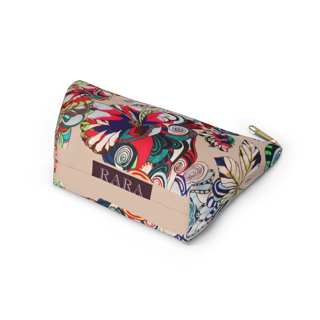 Floral Pop Nude Accessory Pouch