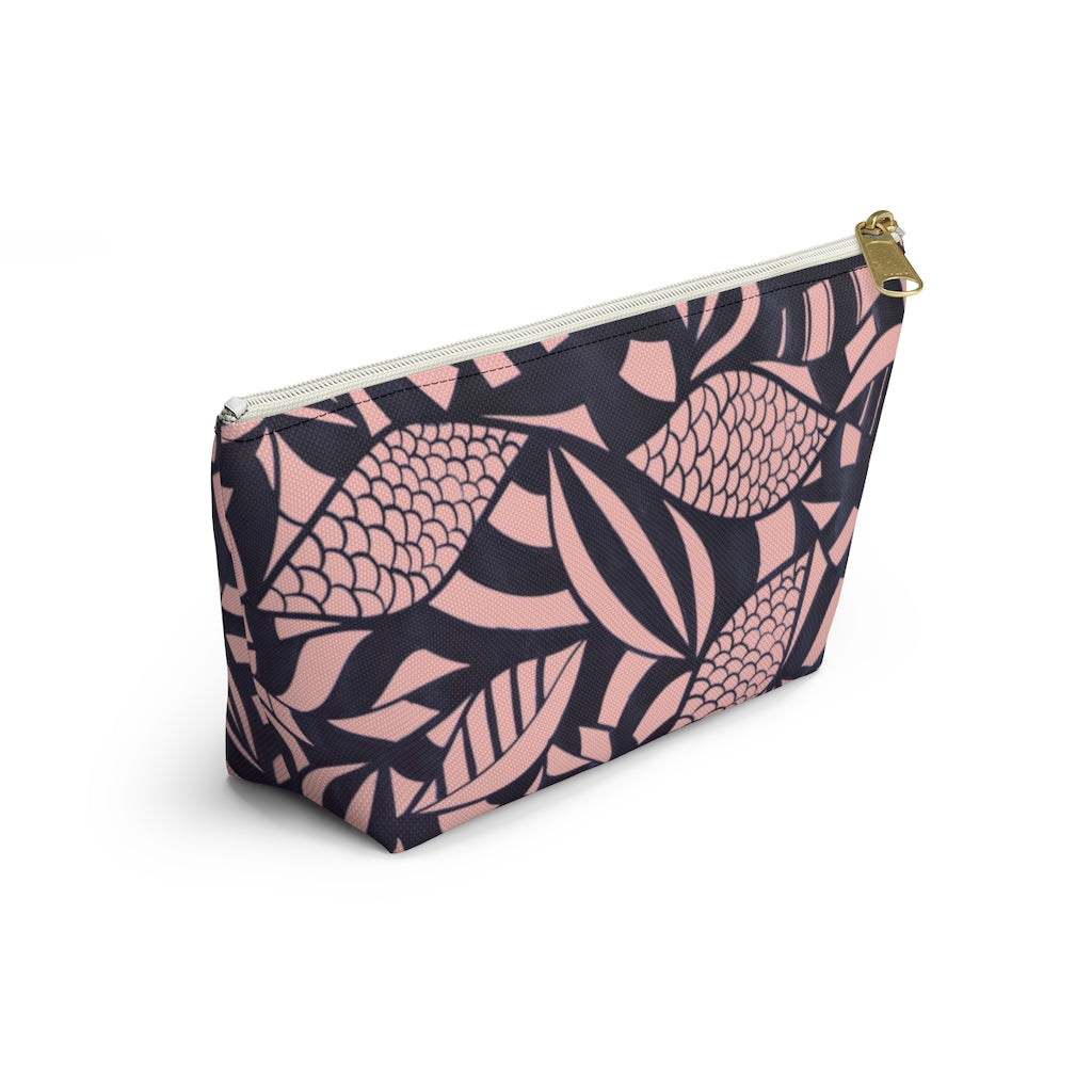 Blush Tropical Minimalist Accessory Pouch