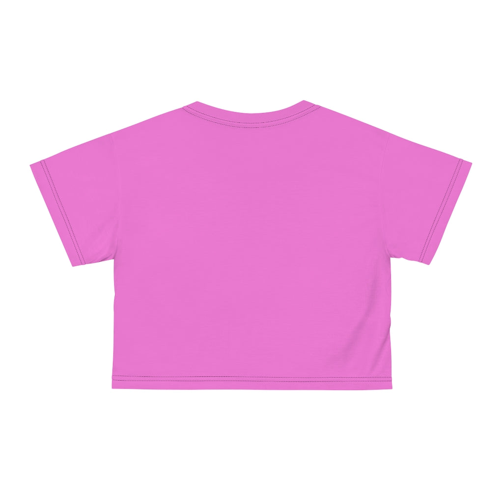 Pink Firecracker AOP Crop Tee