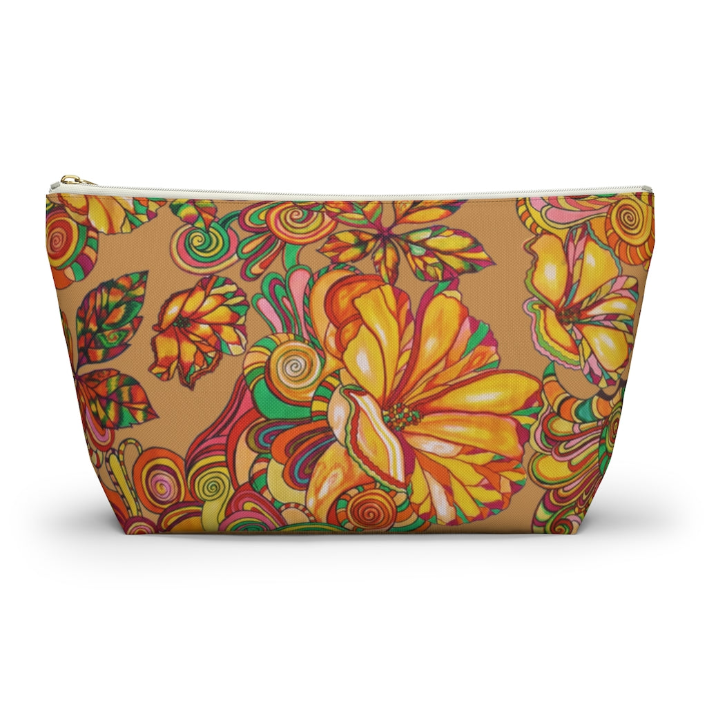 Tussock Artsy Floral Accessory Pouch