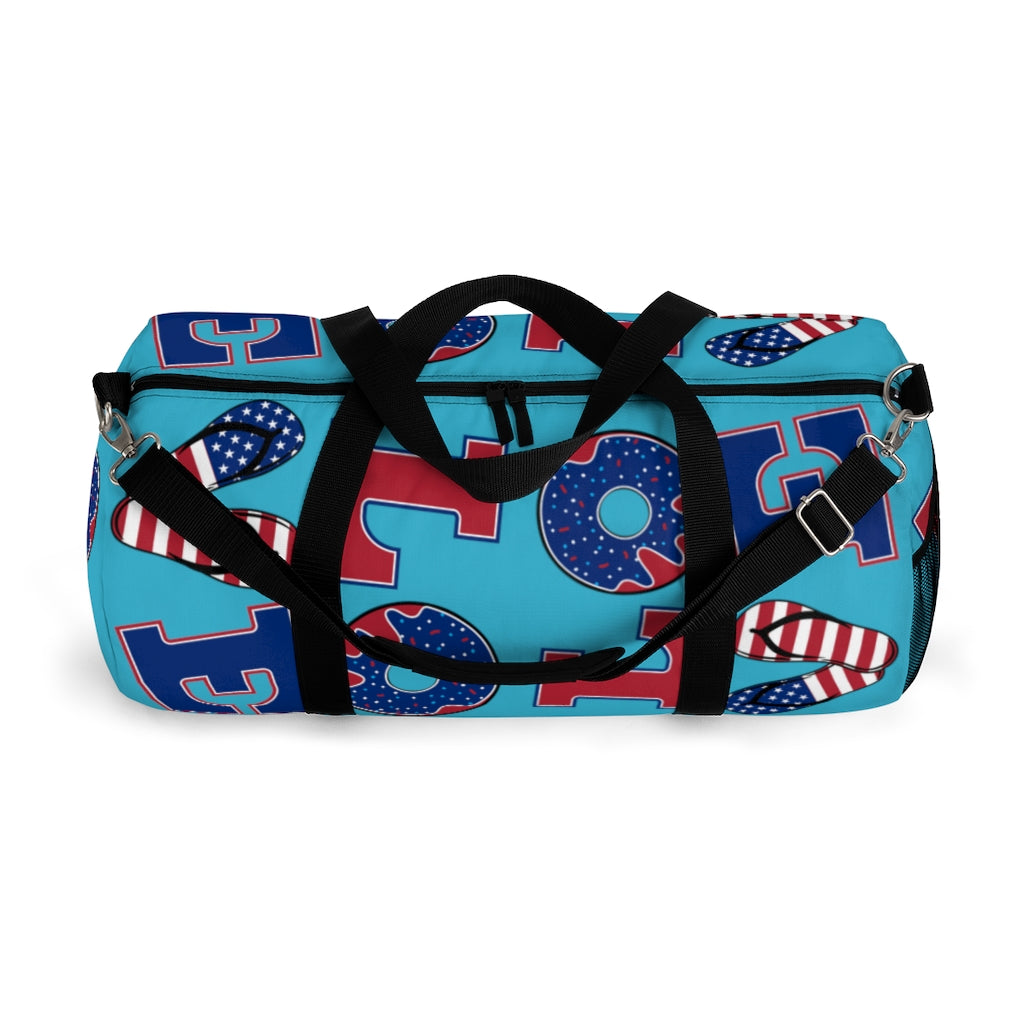 American Love Aqua Duffel Bag