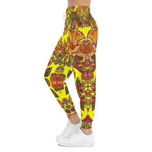 Unisex AOP Artsy Floral Canary Joggers