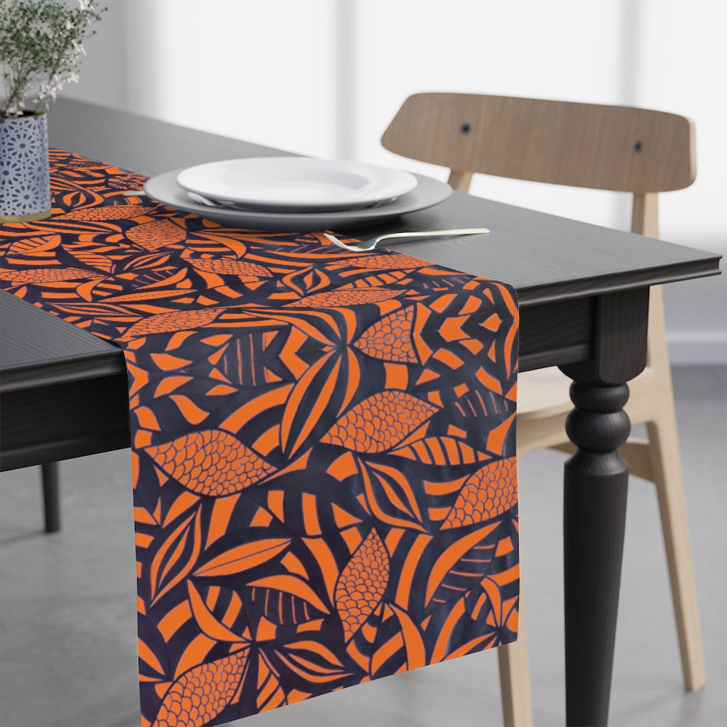 Tropical Orange Table Runner