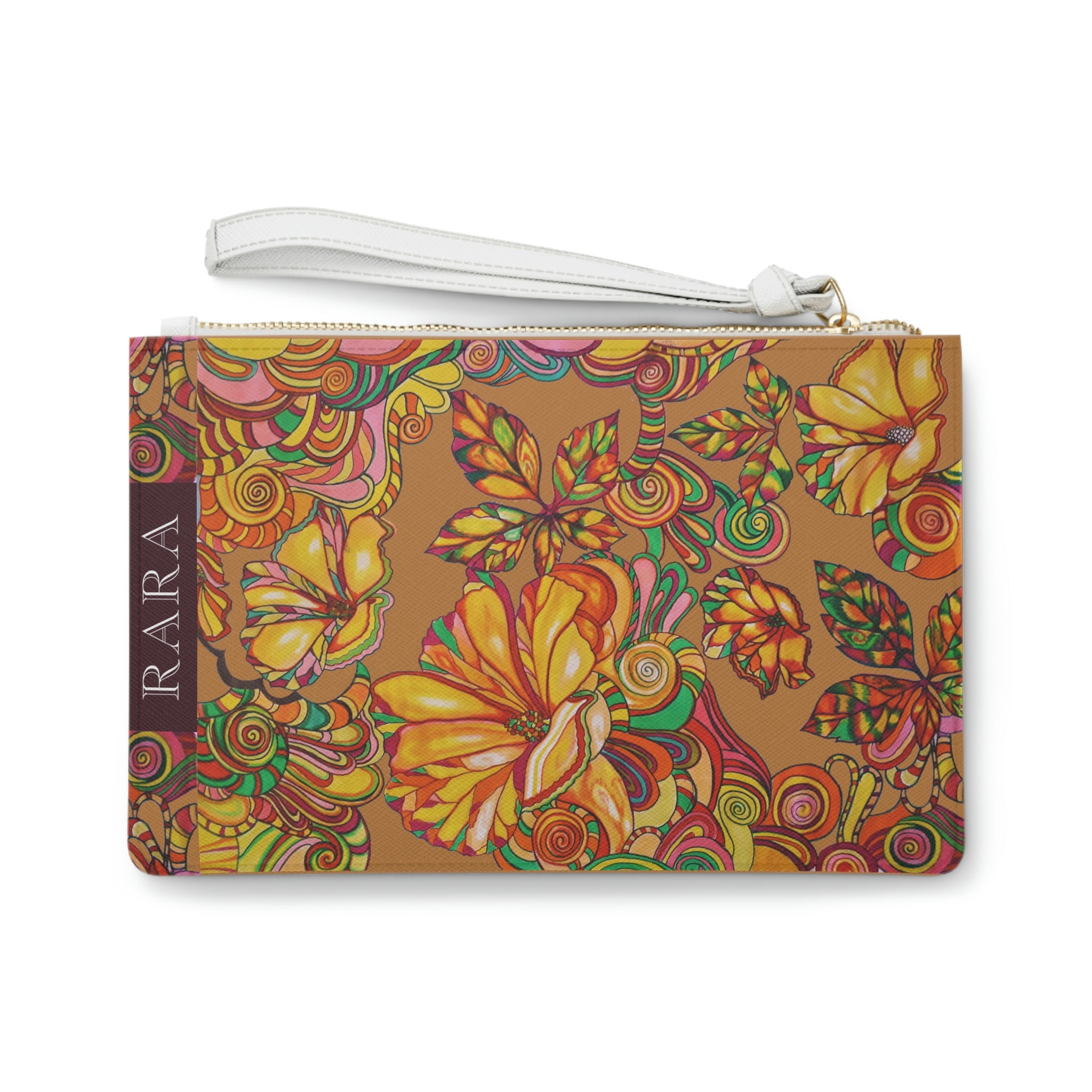 Tussock Artsy Floral Clutch Bag