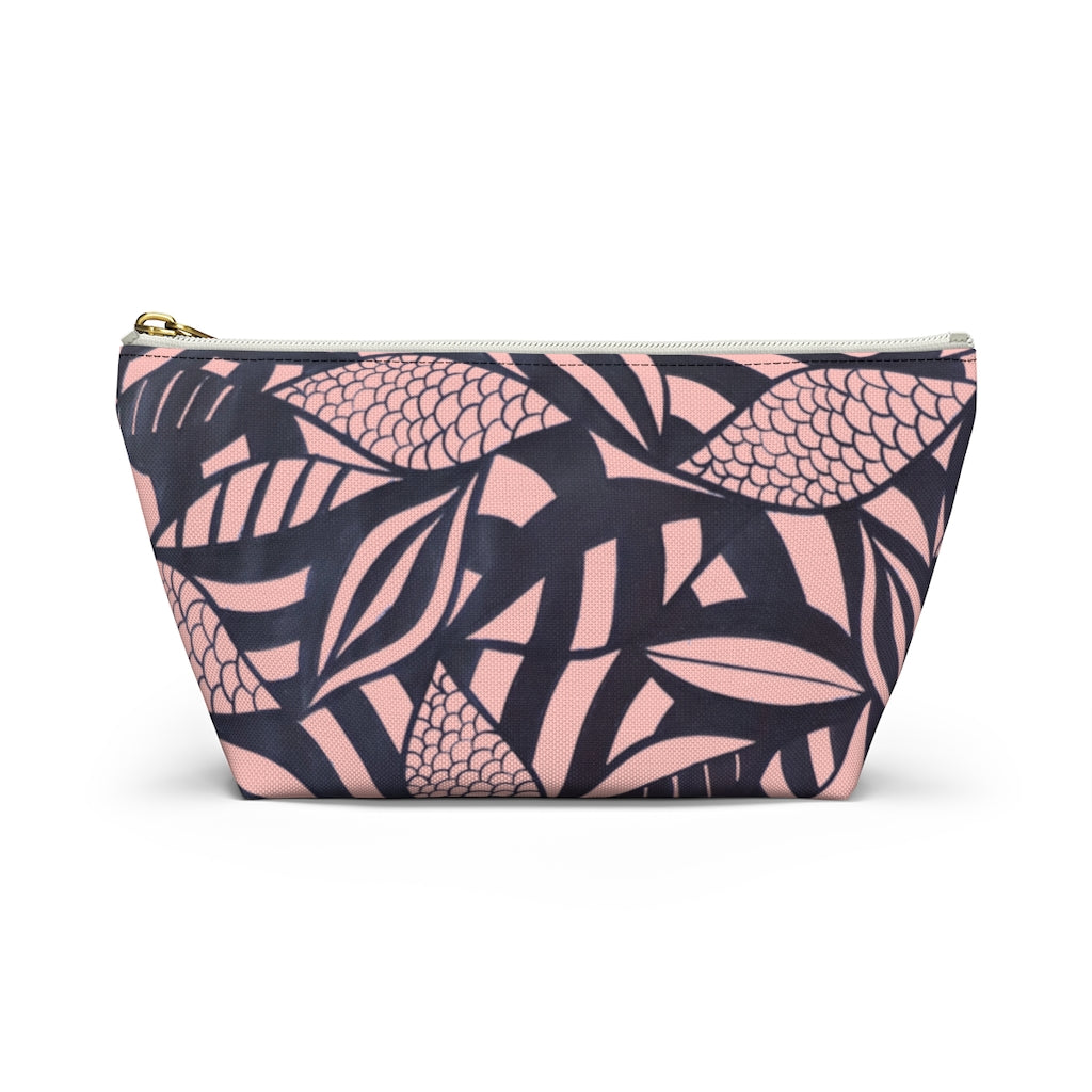 Blush Tropical Minimalist Accessory Pouch