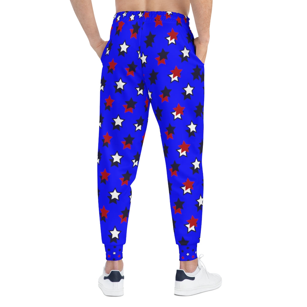 Unisex AOP Starry Electric Blue Joggers