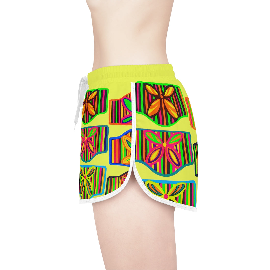 Canary Deco Print Relaxed Shorts