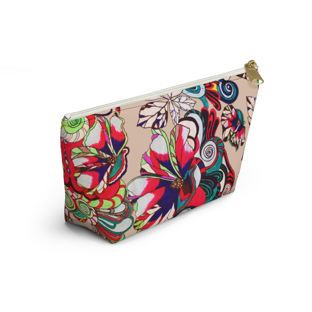 Floral Pop Nude Accessory Pouch