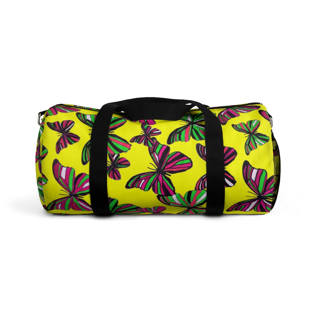 Butterflies Canary Duffel Bag