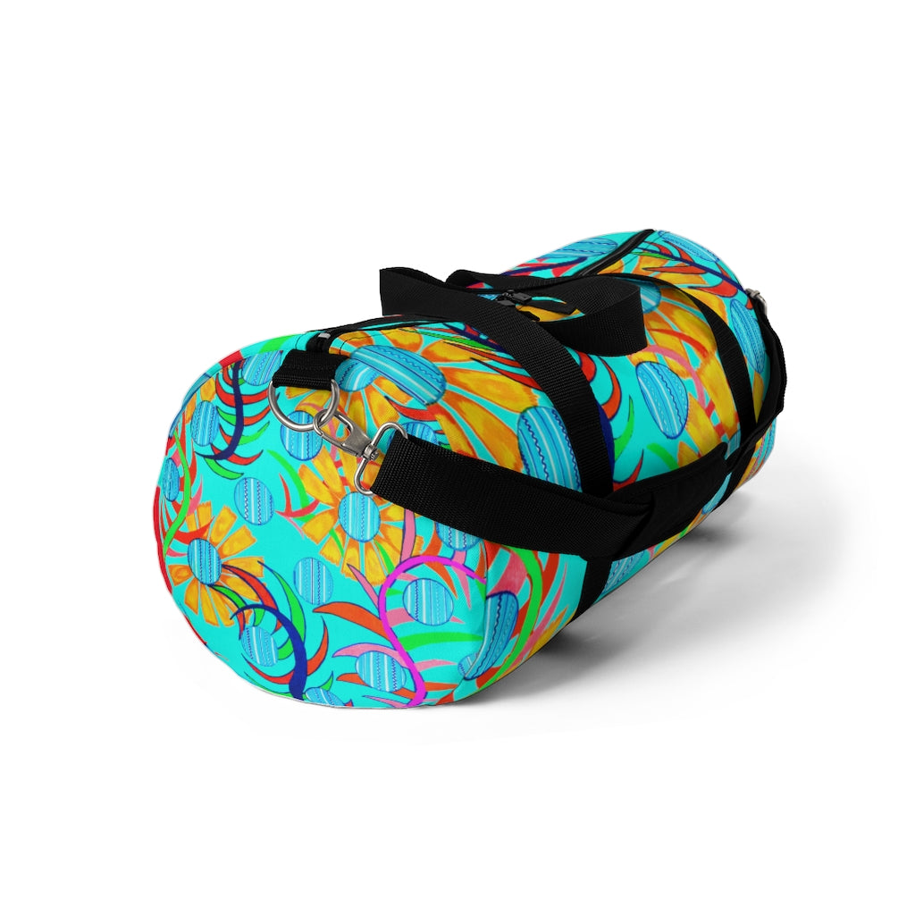 Sunflower Cyan Duffel Bag