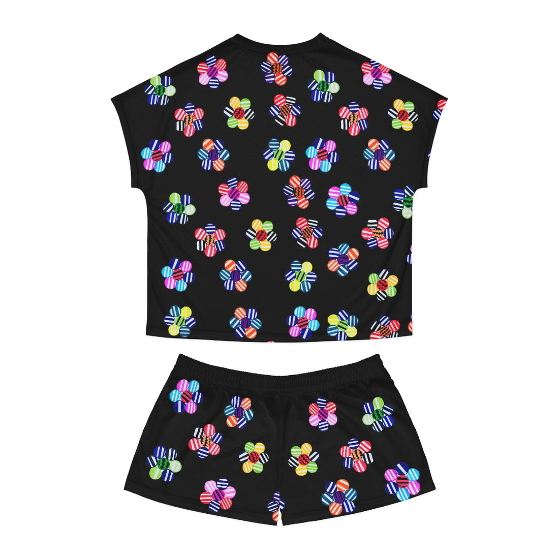 Black Candy Floral Short Pajama Set (AOP)