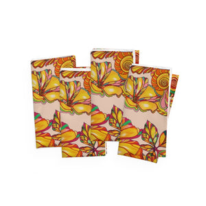 Nude Artsy Floral Napkin