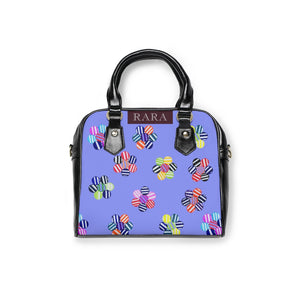 very peri multi colour candy florals handbag