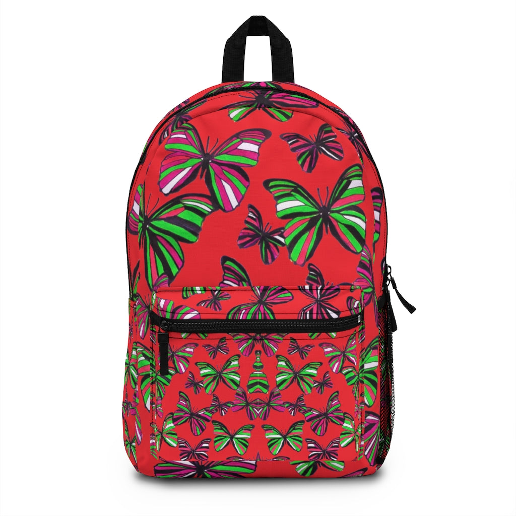 Butterflies Red Backpack
