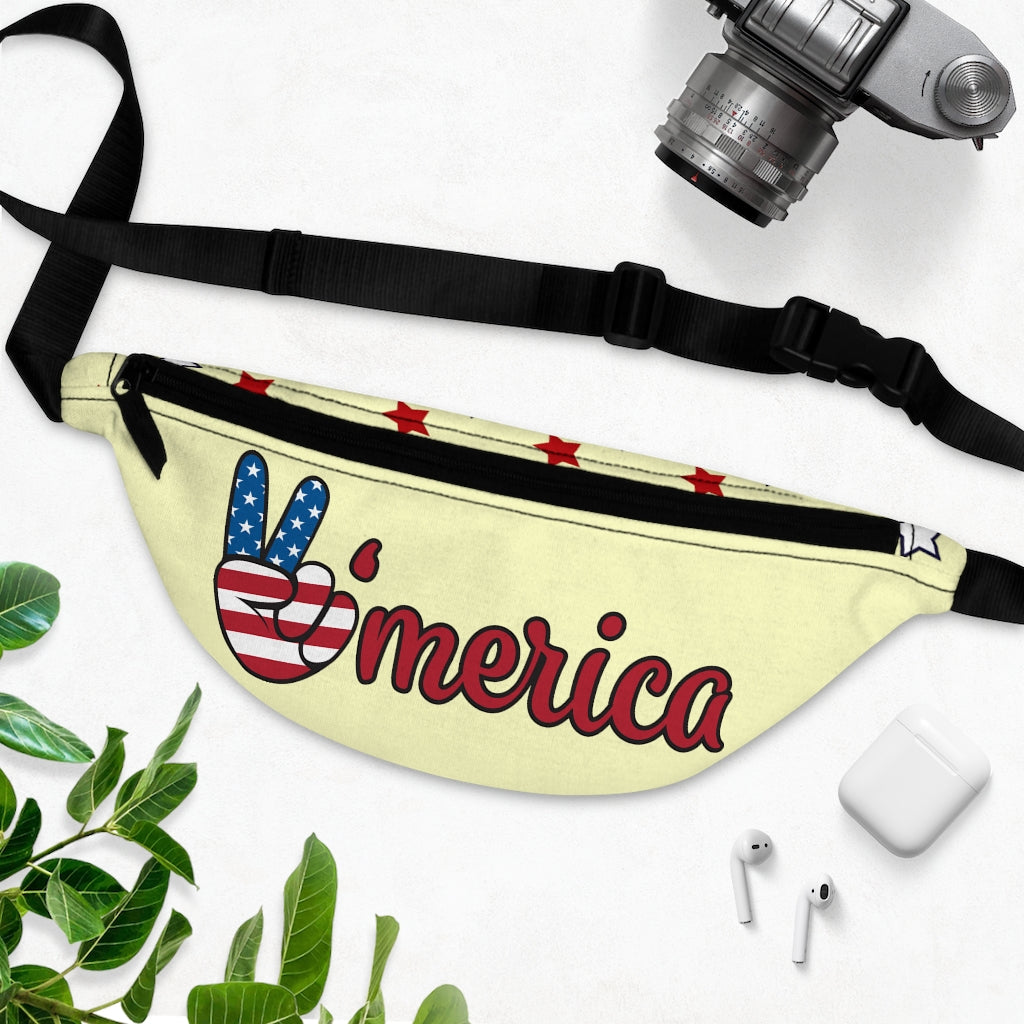 All American Cream Fanny Pack