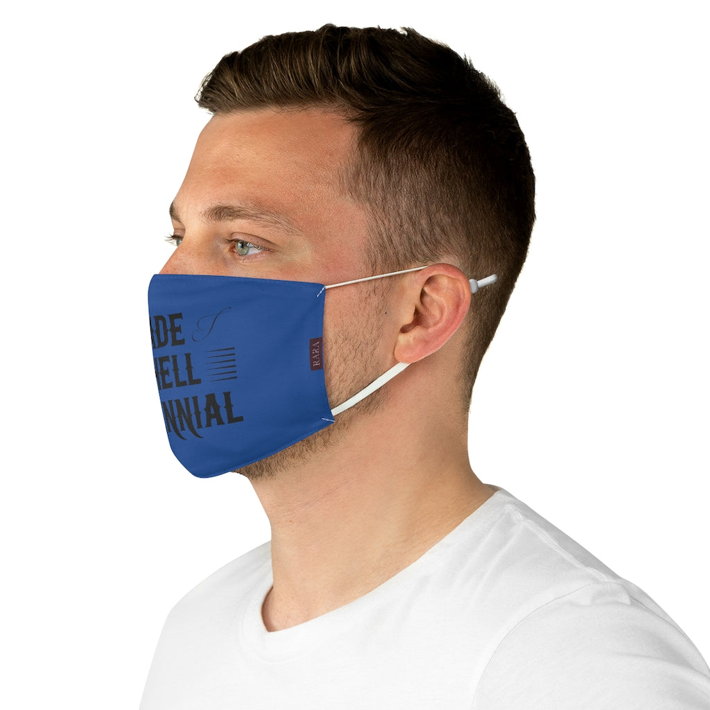 Millennial Fabric Face Mask (Blue)