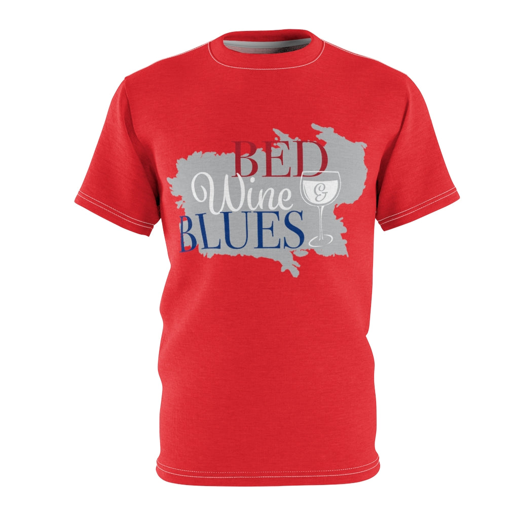 Menswear Red AOP Blues Tee