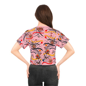 Blush Wilderness AOP Printed Crop Tee