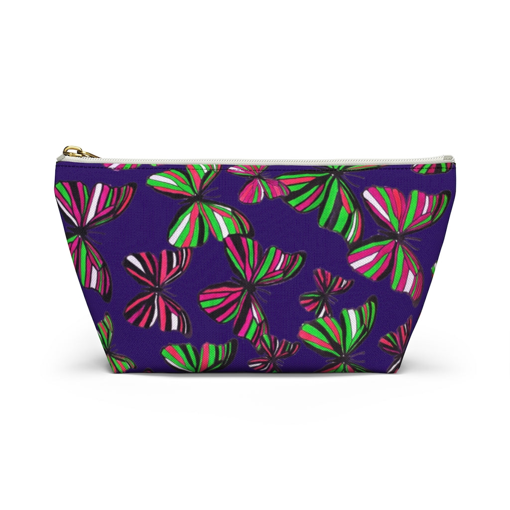 Butterflies Violet Accessory Pouch