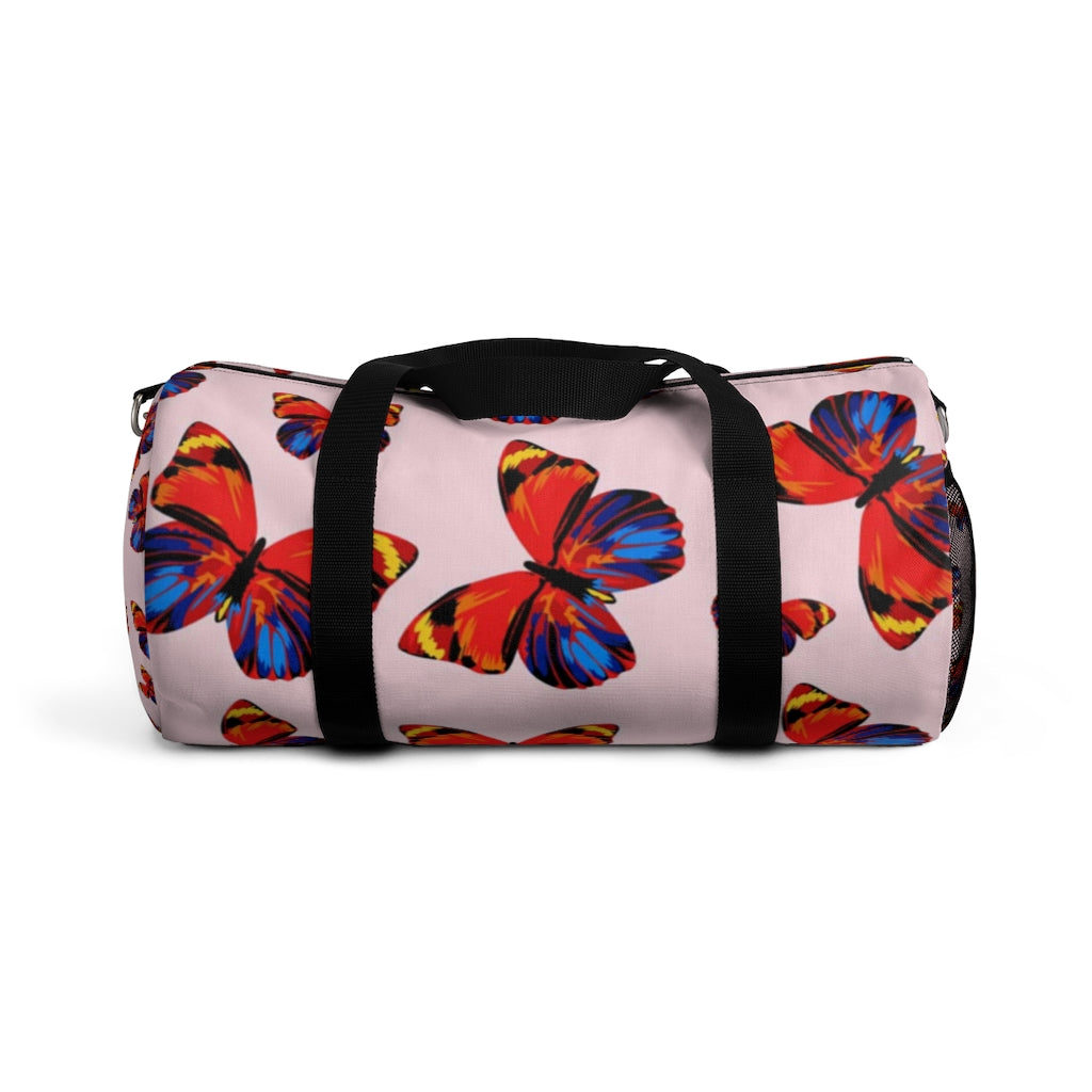 Tangerine Butterflies Duffel Bag