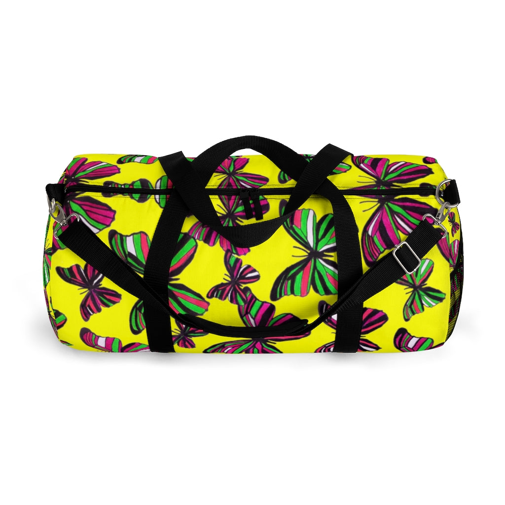 Butterflies Canary Duffel Bag