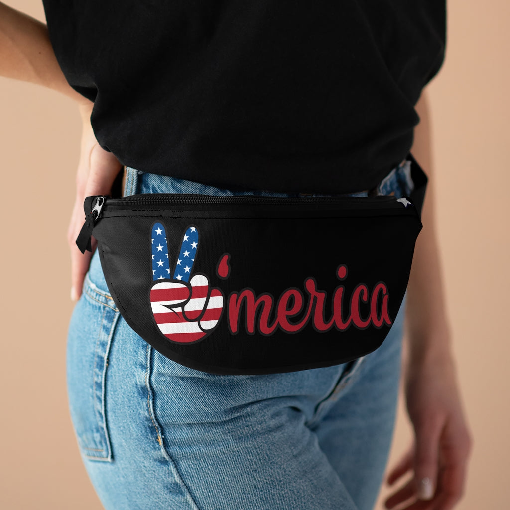 All American Black Fanny Pack