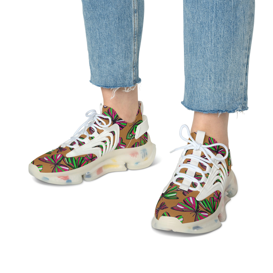 Tussock Butterfly Printed OTT Women's Mesh Knit Sneakers