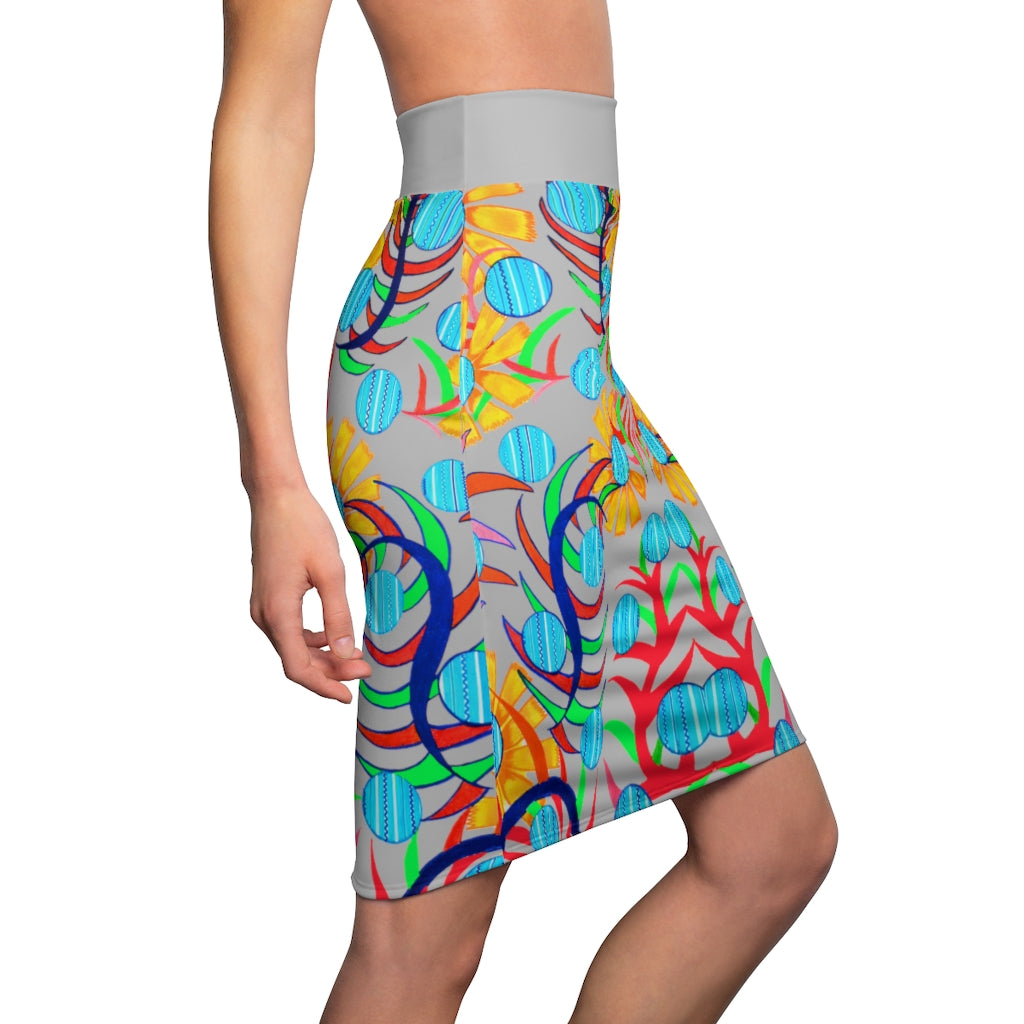 Sunflower Slate Pencil Skirt