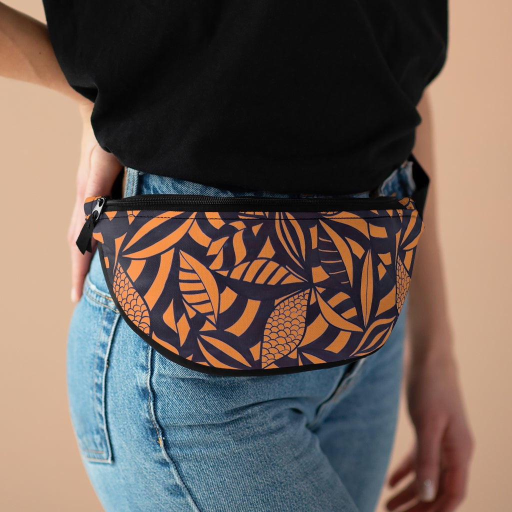 Orange Tropical Minimalist Fanny Pack